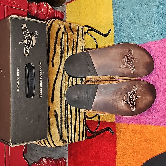 ●●FREEBIRD "ASHER" TAN MULTI PONY SANDALS SIZE 10 NIB●● - Picture 6 of 8